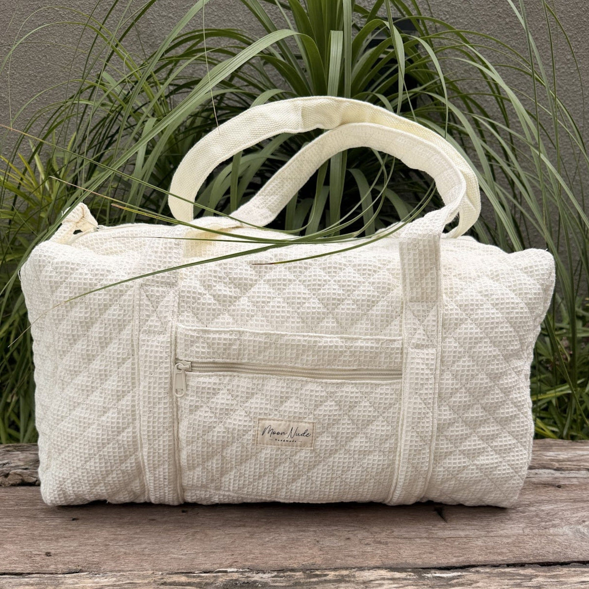 Cream Large Duffel Bag