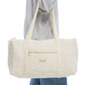 Cream Large Duffel Bag