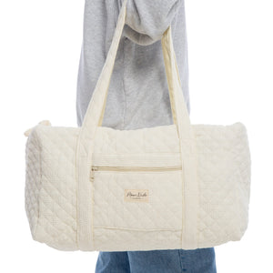Cream Large Duffel Bag