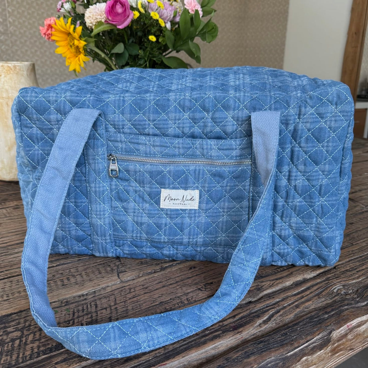 Denim Large Duffel Bag