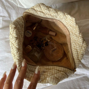 Nude Large Makeup Bag