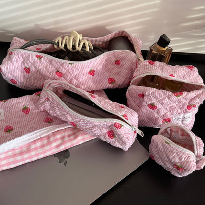 Strawberry Large Makeup Bag